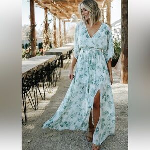 Baltic Born Kia Kimono Maxi Dress Sage